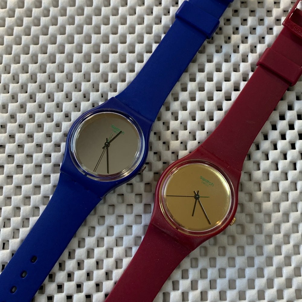 Swatch Watch Lot - 2 watches - SO28R102 & SO28N100